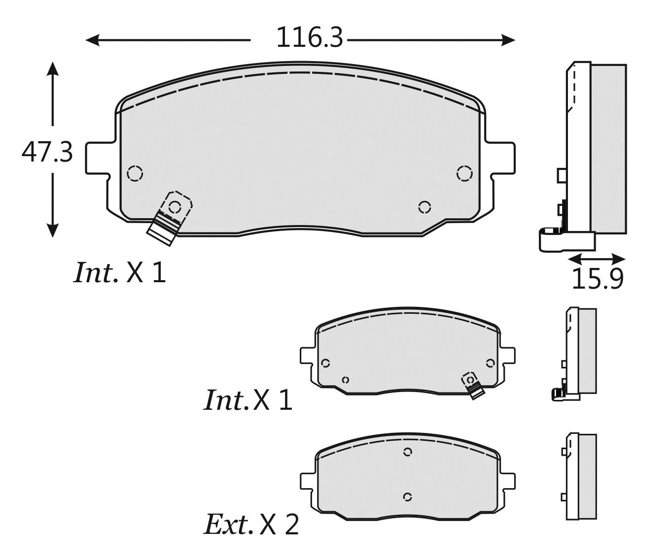 BALATA CERAMICA DODGE I10